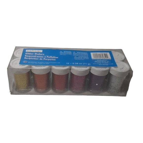 Creatology 12 Glitter Shaker Variety Pack Multicolor Multipurpose Crafting Lot - Picture 1 of 6